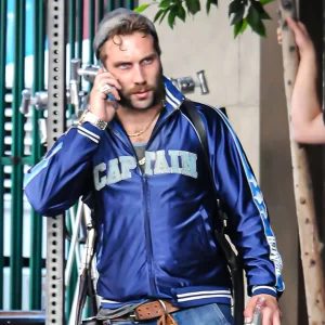 Captain Boomerang Suicide Squad Blue leather Jacket